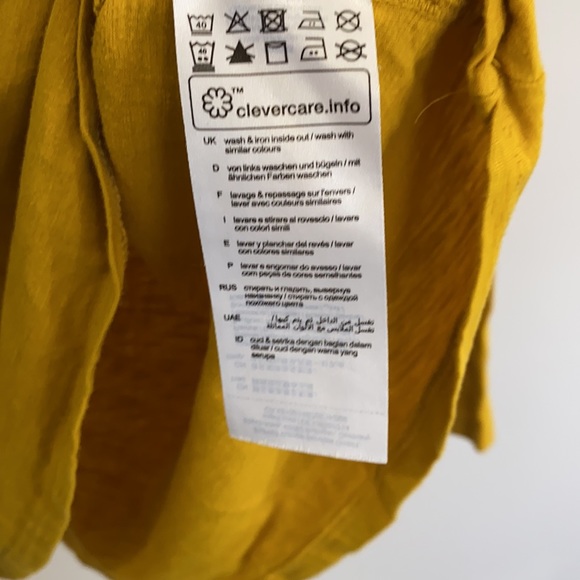 Esprit long sleeve. Mustard yellow colour - Picture 4 of 4